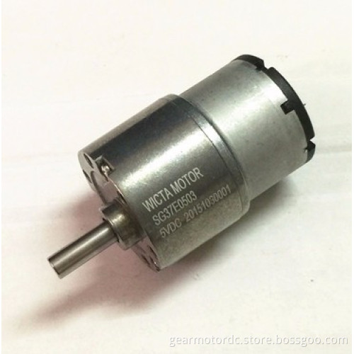 30mm dia gearbox 5mm shaft 5v 300rpm bi-direction dc gear motor with 3ppr encoder